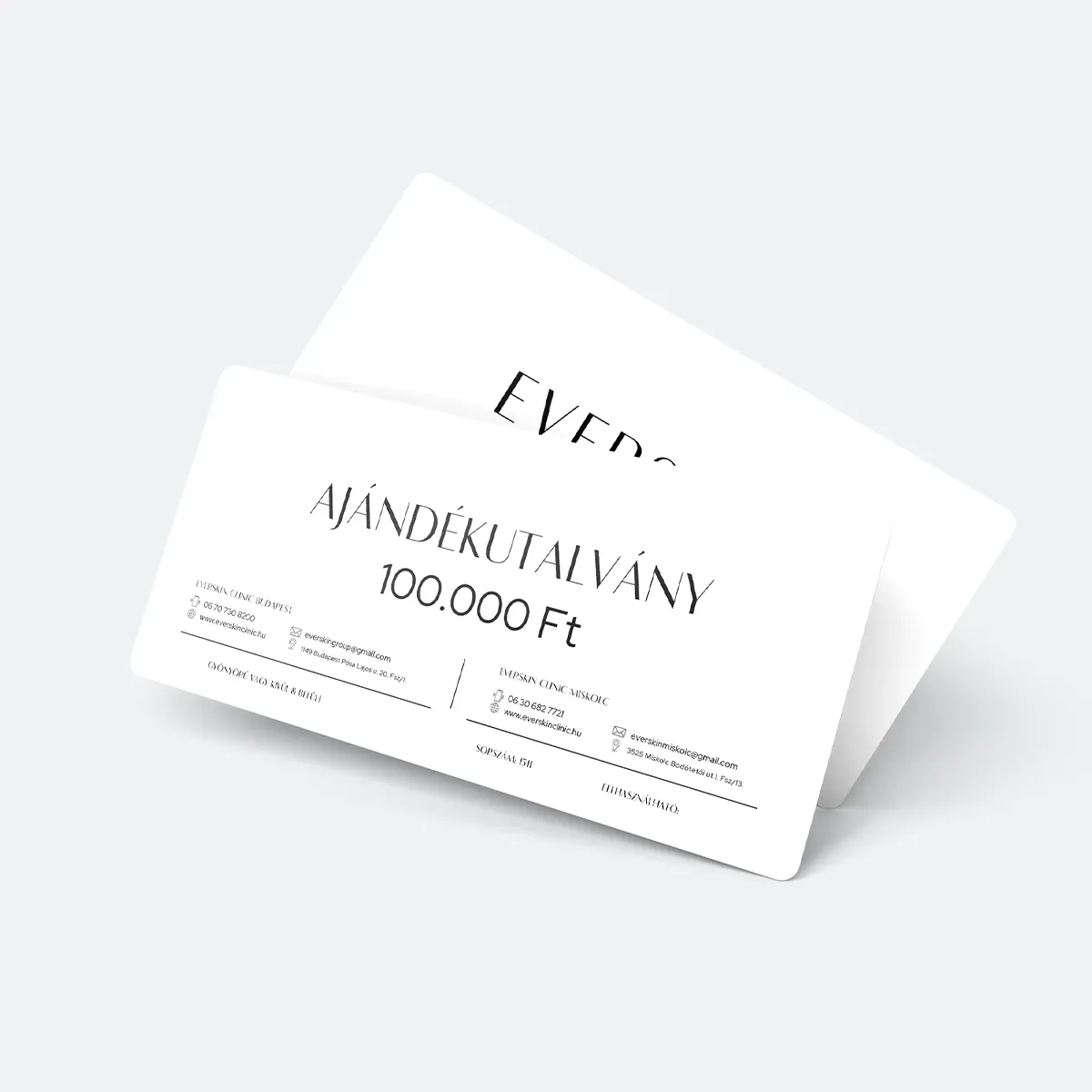Everskin Clinic Ajándékutalvány